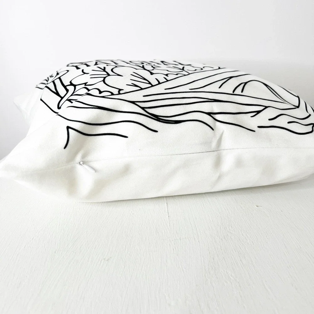 The Bookish‎ Box Elfhame National Park Pillowcase White Black Fantasy Art